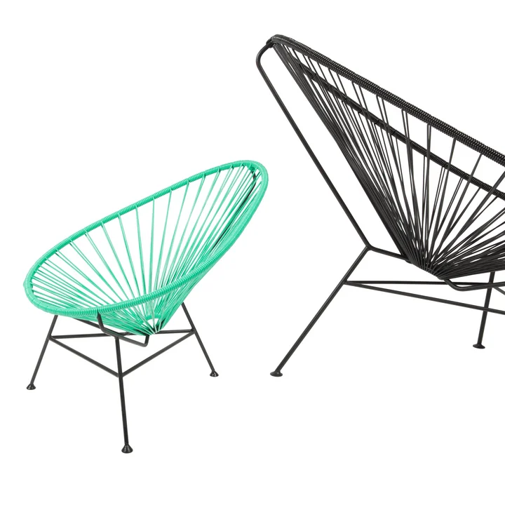 Acapulco Design - Kinder Acapulco Mini Chair, rosa / schwarz