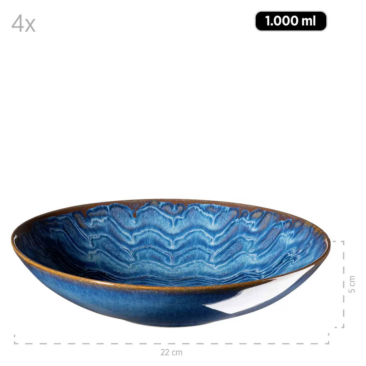 Tafelservice 12tlg. AQUAMARINE Blau