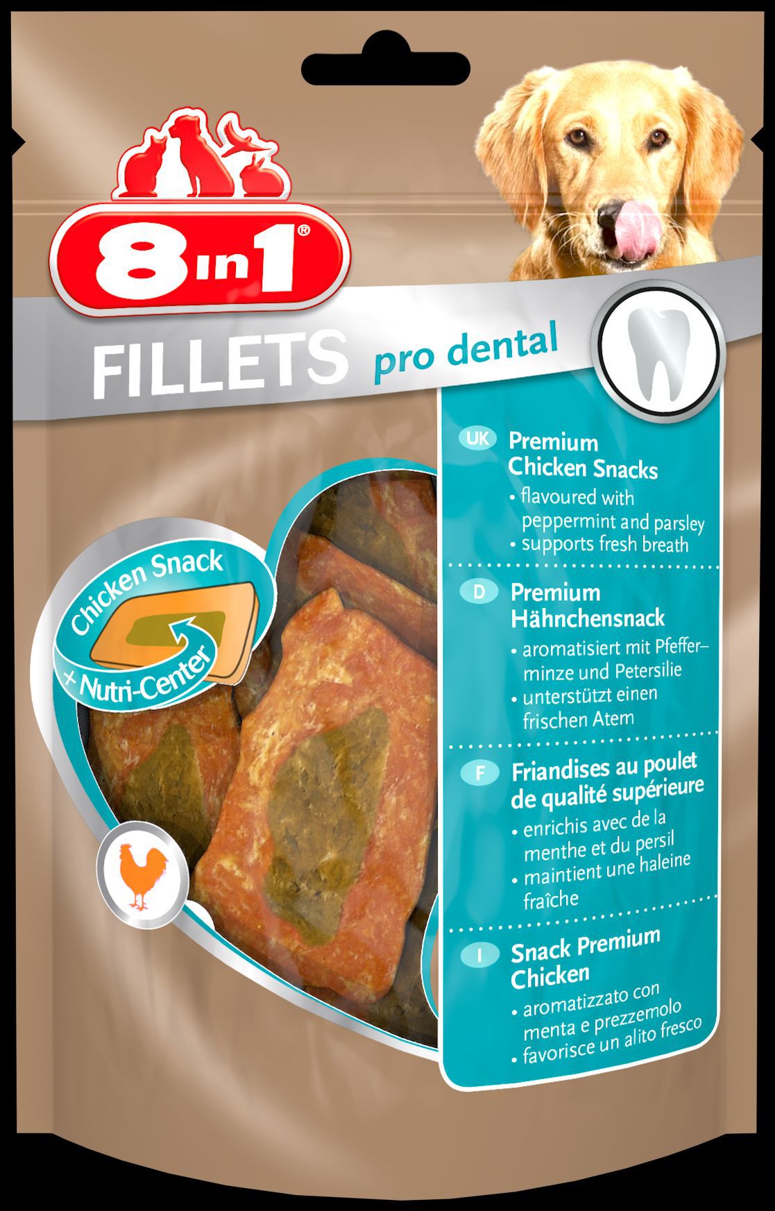 8in1 Fillets Pro Dental - Hondensnack - 80 Gram - kip