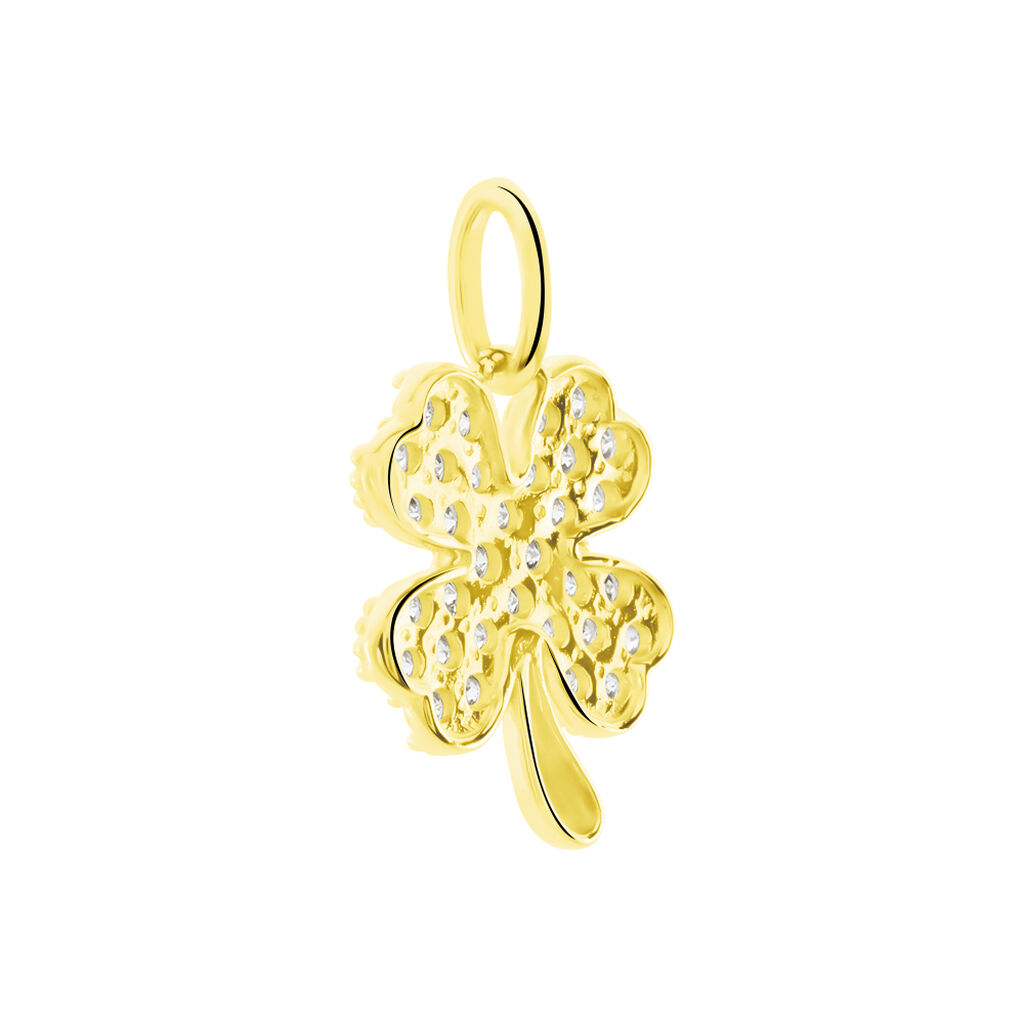 Pendentif Brewal Or Jaune Oxydes De Zirconium