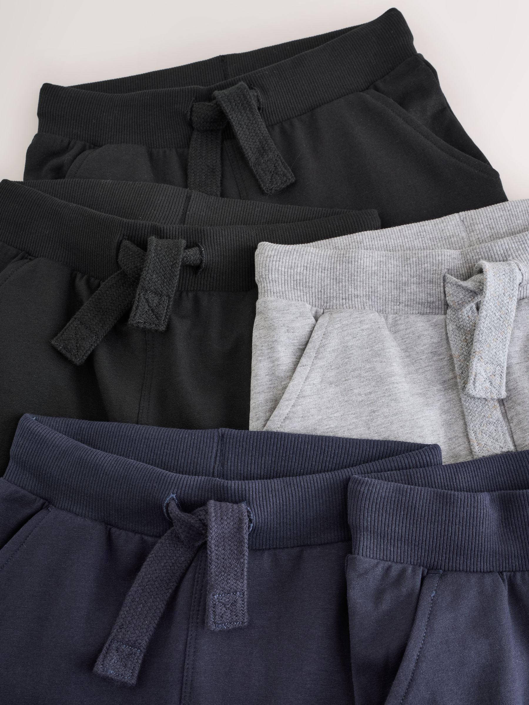 Zwart/marineblauw/grijs - Verpakking van 5 joggingbroeken (3mnd-7jr)
