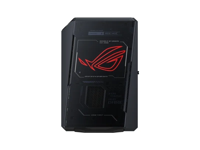 ASUS ROG NUC RNUC15JNK9X389A2 - Mini PC gaming - Core Ultra 9 275HX / op til 5.4 GHz - RAM 32 GB - SSD 1 TB - NVMe - GeForce RTX 5070 Ti - IEEE 802.11be (Wi-Fi 7), IEEE 802.11ax (Wi-Fi 6), Gigabit Ethernet, 2.5 Gigabit Ethernet, Bluetooth 5.3 - Win 1