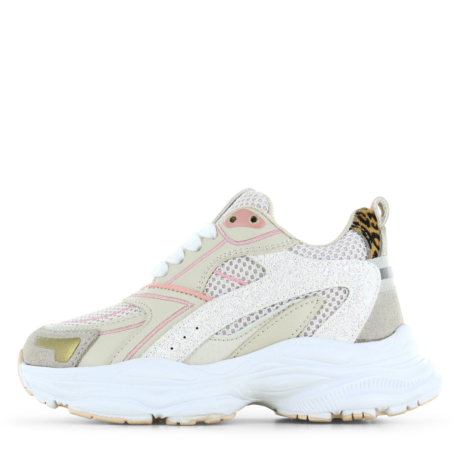 Shoesme beige sneaker Mesh, Microfiber leer, Suède | Meisjes schoenen