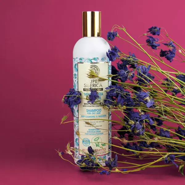 Natura Siberica - Shampoo de Hortelã e Bétula para Cabelos Oleosos 400ml