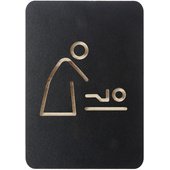 Pictogramme 'espace change bébé', noir
