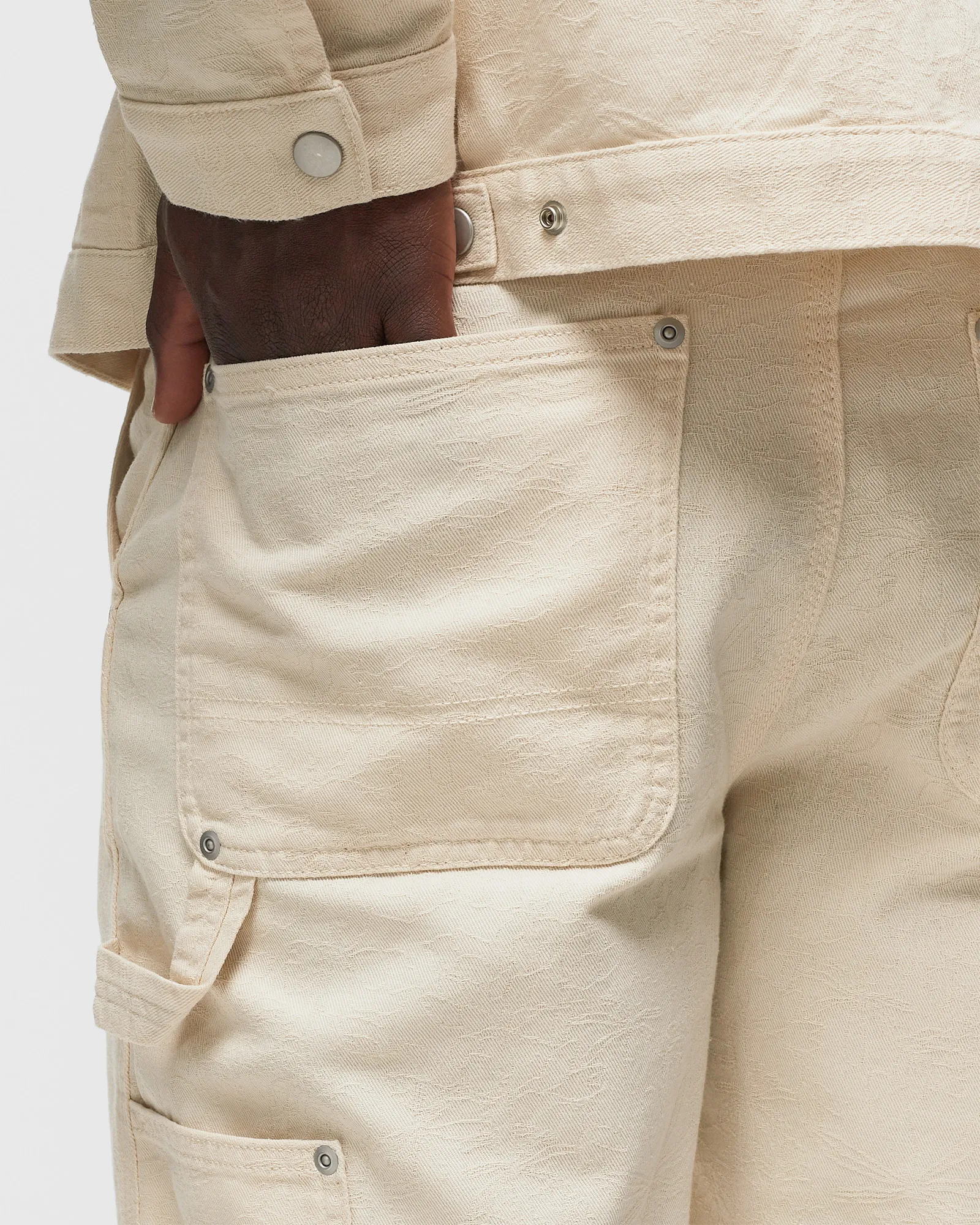 DICKIES TONAL JACQUARD PAINTERS SHORTS TONAL JACQUARD NATURAL