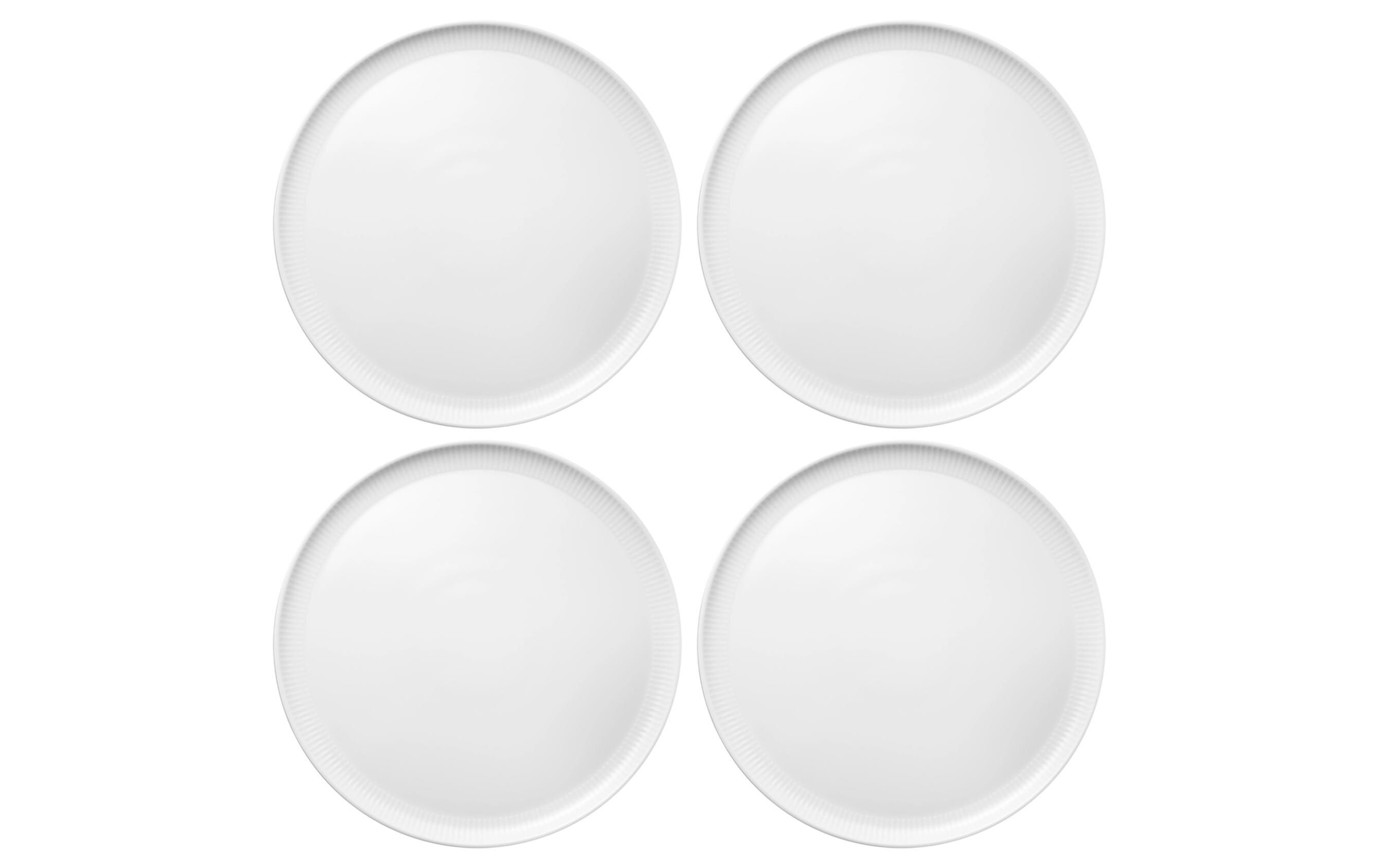 Legio Nova Pizzateller 4 Stück,Weiss<br>Pizza-Teller in zeitlosem Design
