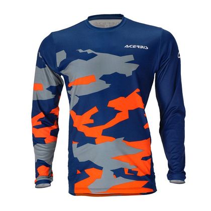 Maillot enduro Acerbis ENDURO X-DURO WINTER 2024 - Bleu / Orange