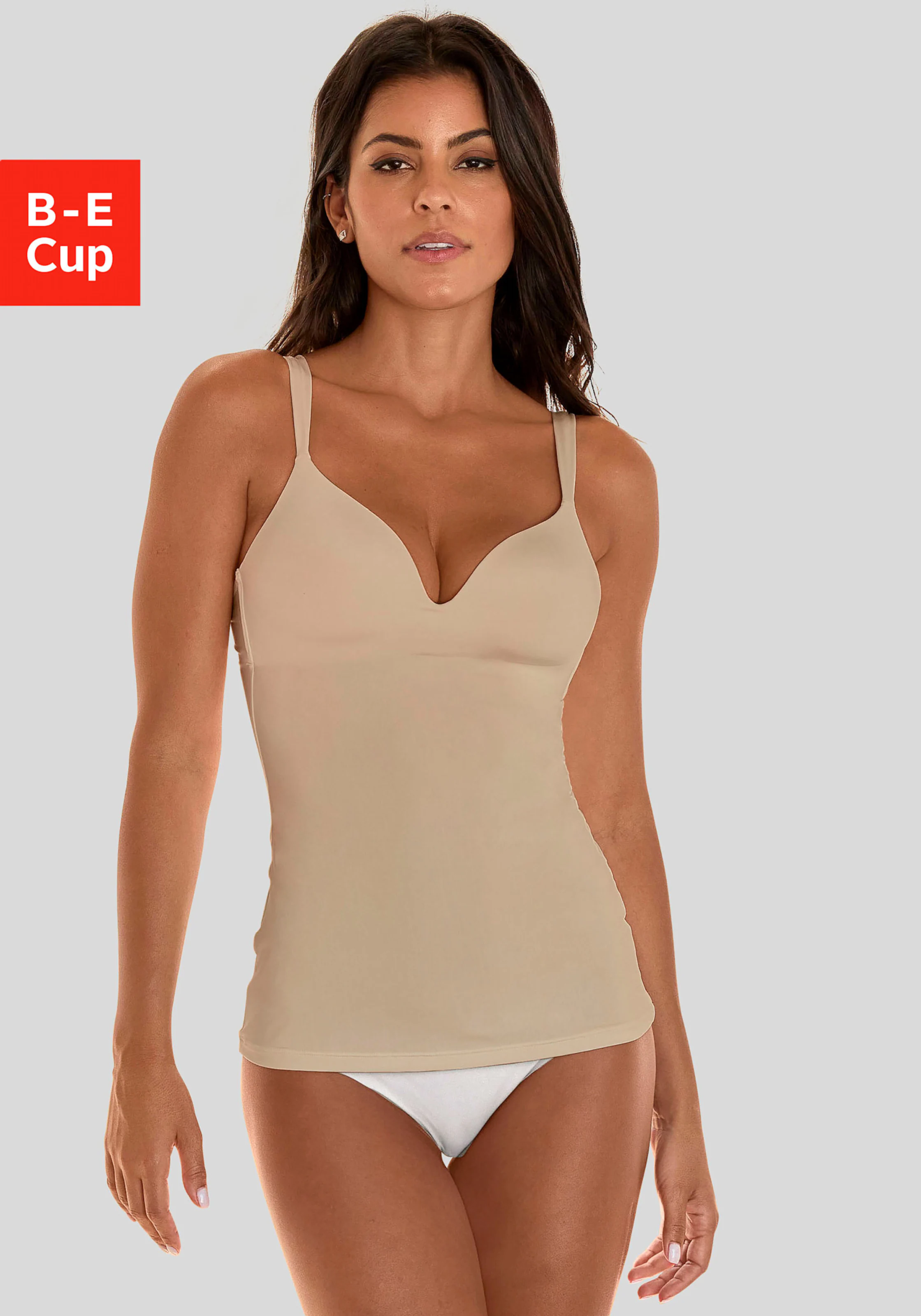 Nuance Schalen-BH-Hemd in caramel