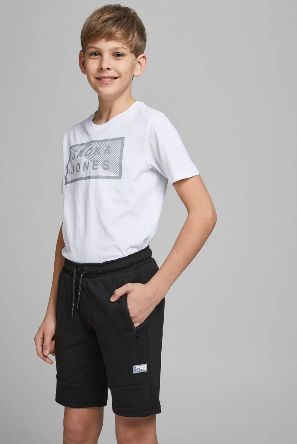 JACK & JONES sweatshort JJIAIR zwart