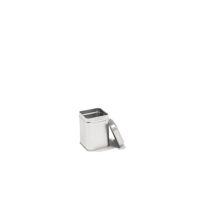 Weißblechdose quadratisch, silber