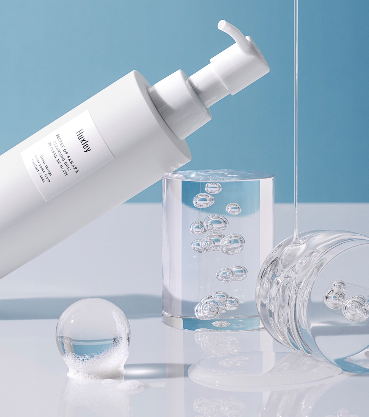 Huxley - Gel de limpeza facial Ben Clean Be Moist