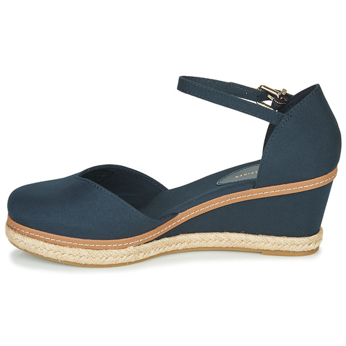 Tommy Hilfiger - BASIC CLOSED TOE MID WEDGE - Bleu