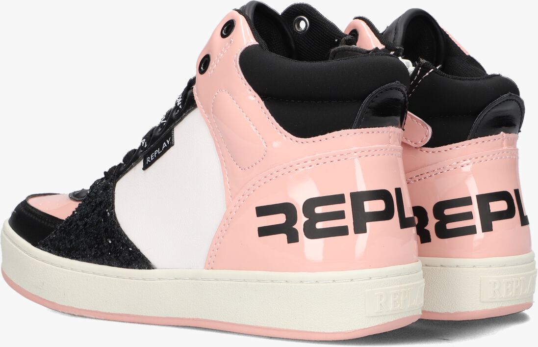 REPLAY roze replay hoge sneaker cobra 1