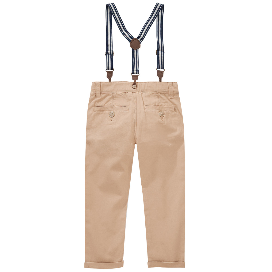 Topolino Jungen Chinohose mit Hosenträgern beige