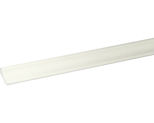 Witte kooflijst 21x21x2400 mm