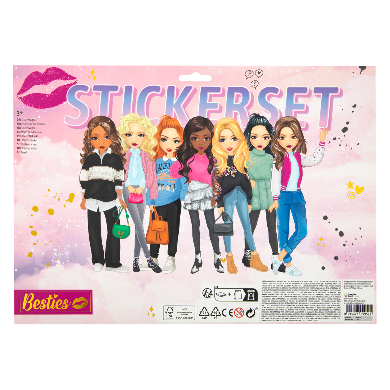 Besties Mega Stickerset, 300st.