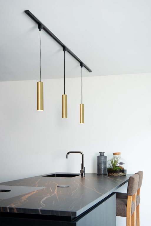 Lucide Track Floris 1-fase hanglamp goud/messing