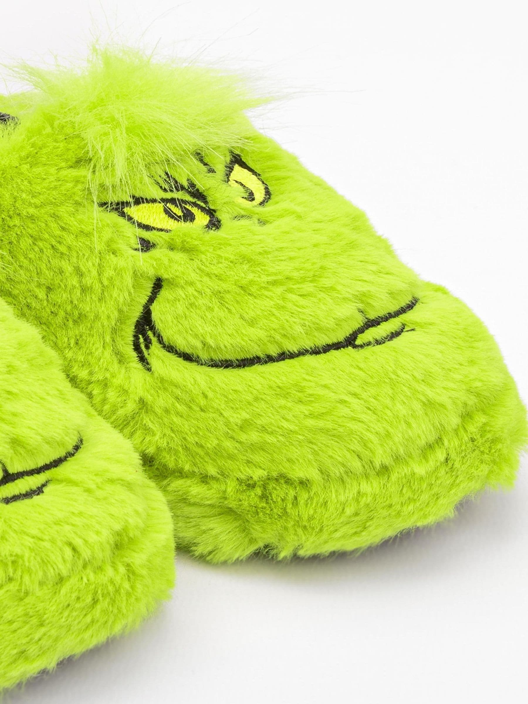 Groen Grinch - Vanilla Underground zachte kerstpantoffels voor kinderen