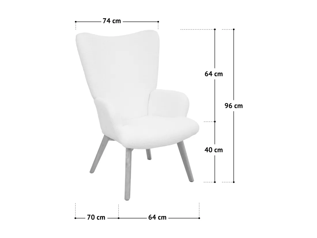 SVITA OLAV fauteuil à oreilles chaise de relaxation accoudoir dossier haut moderne vert foncé