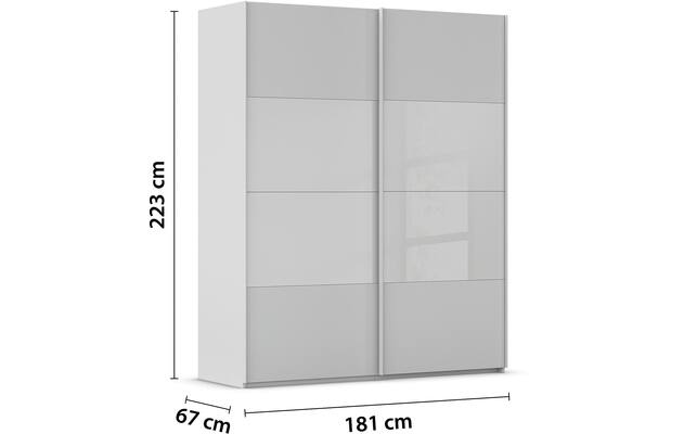Kledingkast Finca Combi Glans-mat Glas