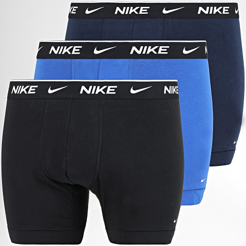 Lot De 3 Boxers Everyday Cotton Stretch KE1007 Noir Bleu Marine