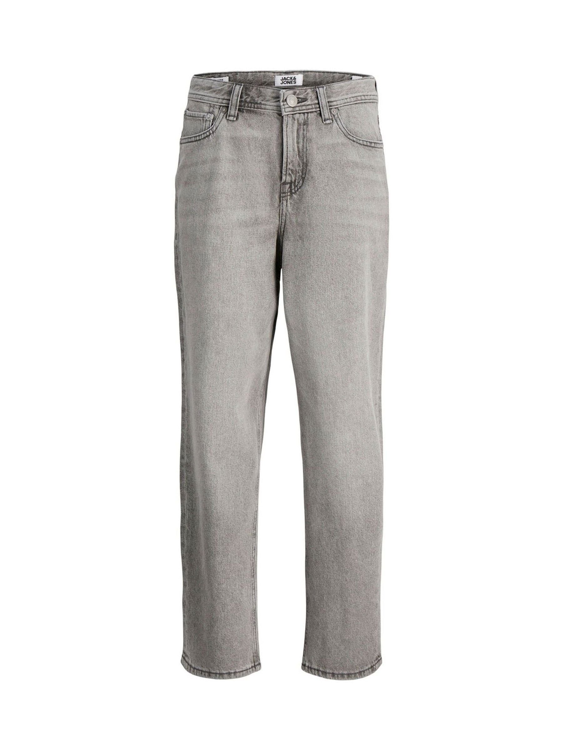 Grijs - JACK & JONES Junior Chris Relaxed Fit Black Jeans