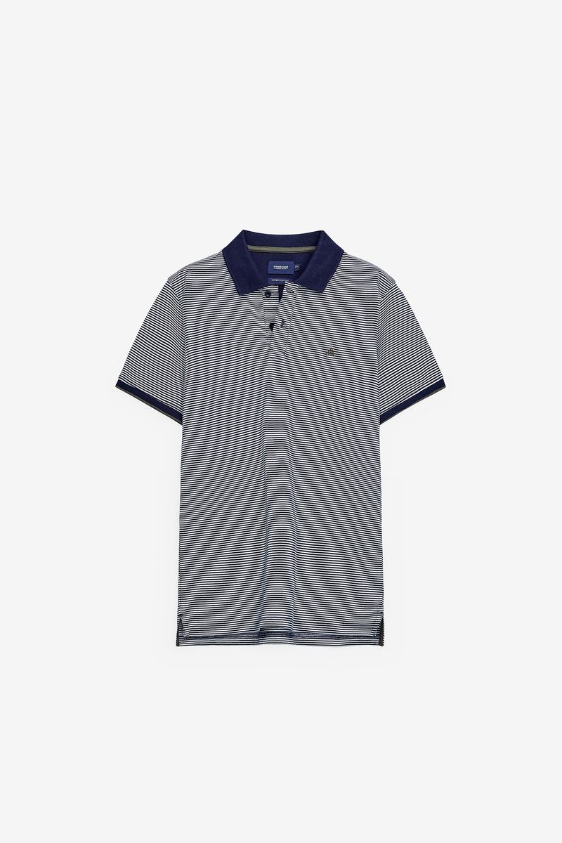 POLO PIQUET RISCADOR COM GOLA EM CONTRASTE