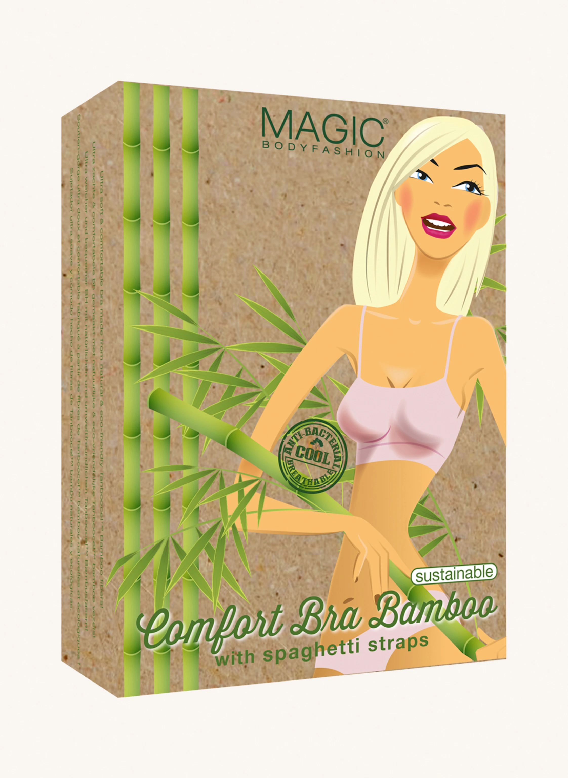 MAGIC Bodyfashion Bustier BAMBOO COMFORT BRA WITH SPAGHETTI STRAPS