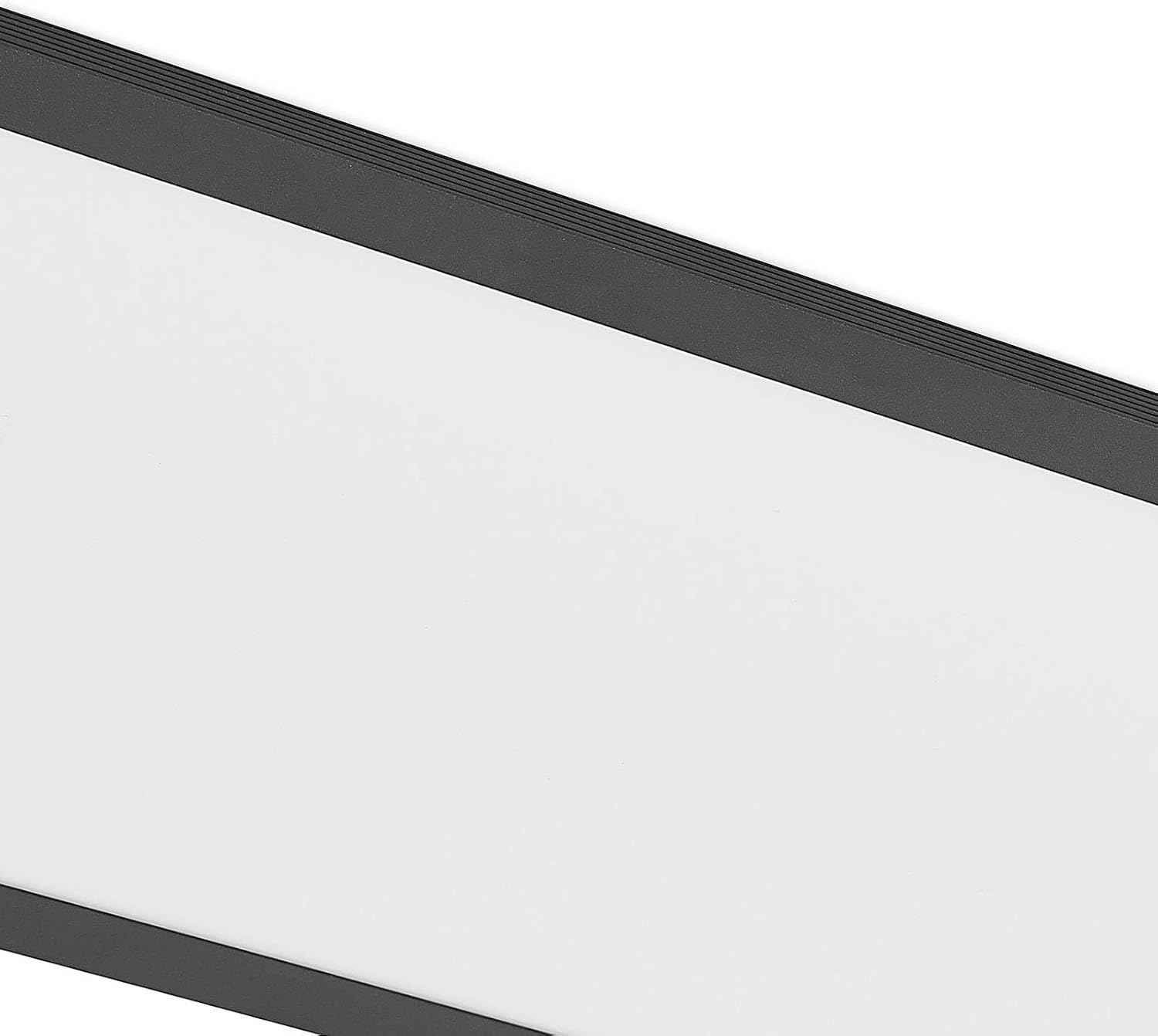 Lindby LED Panel Nelios dimmbar mit Leselampe (Modern) in Schwarz aus Aluminium (1 flammig,) - Bürolampe Deckenlampe Deckenleuchte Lampe Wohnzimmerleuchte