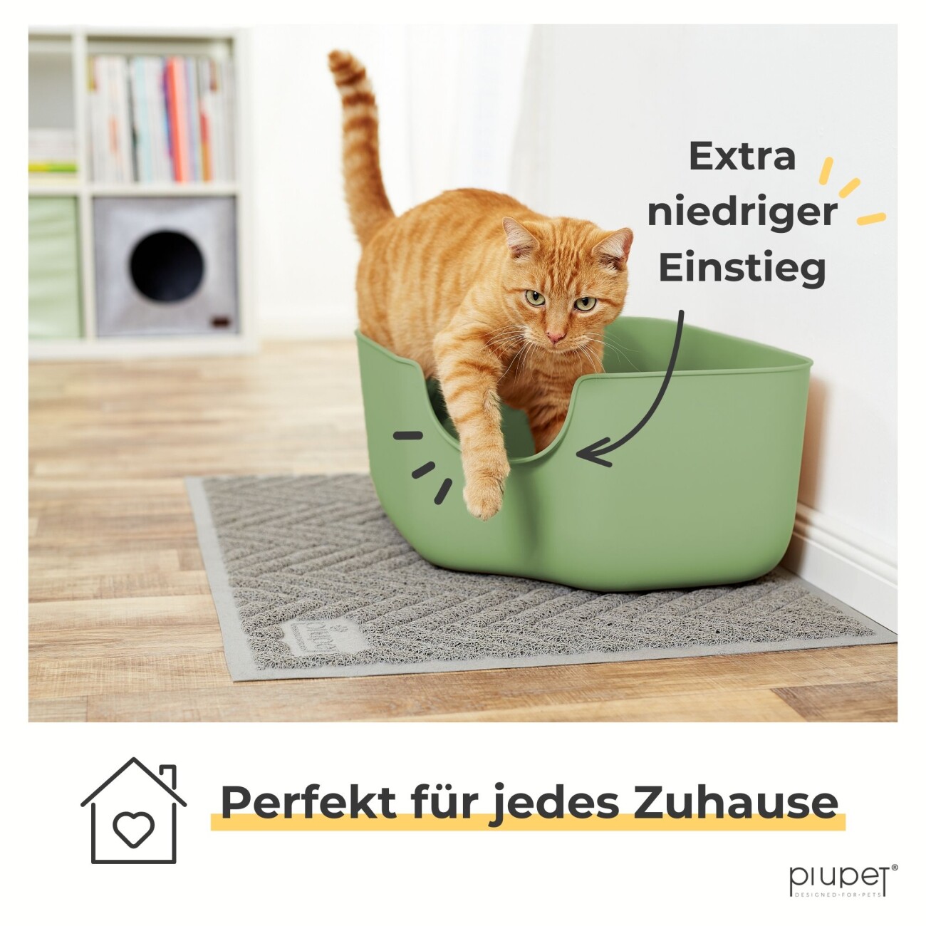 PIUPET Katzentoilette grün