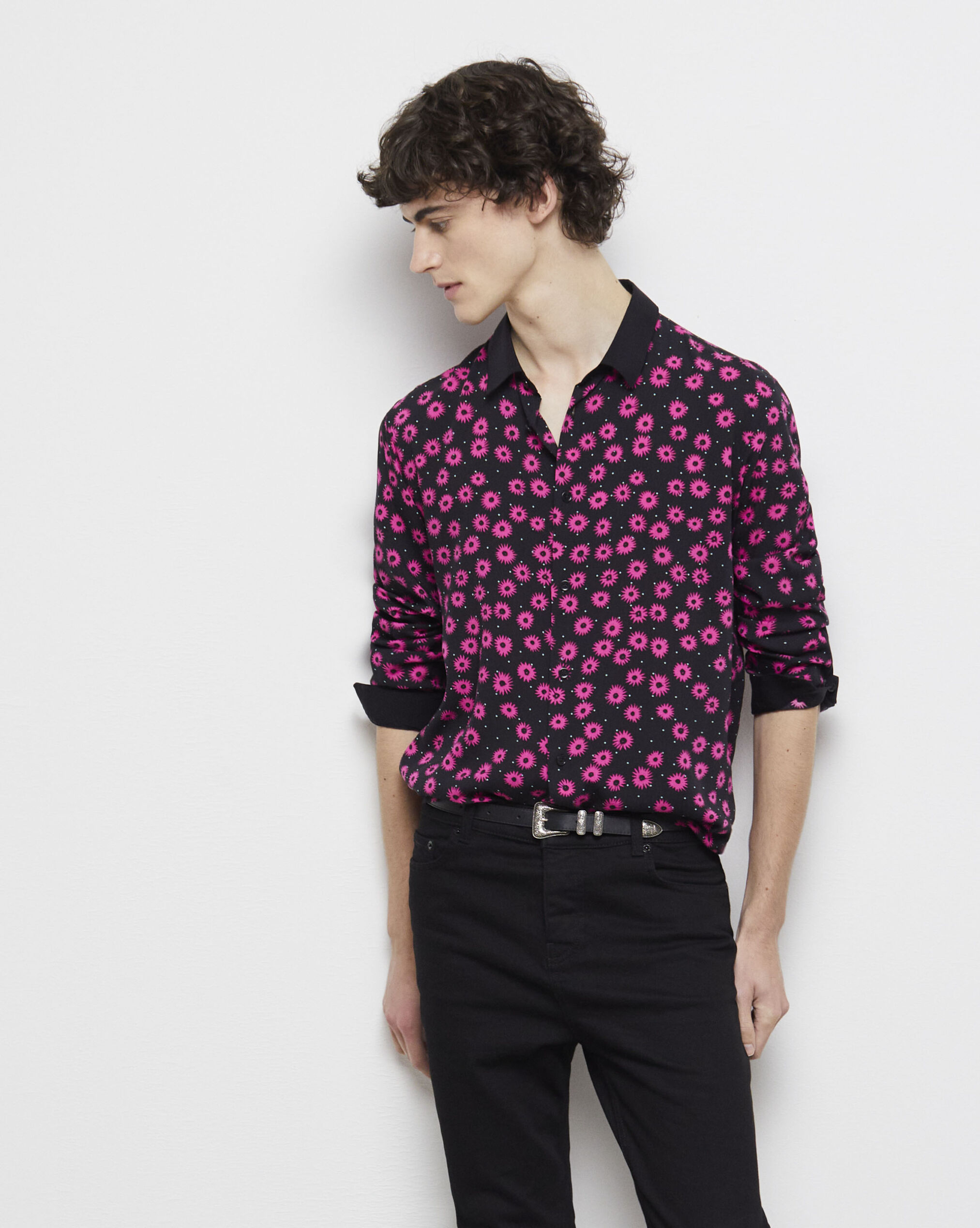 Chemise col classique imprimée