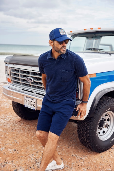 Poloshirt, Halbarm, Piqué, Jeanslook, bis 8 XL