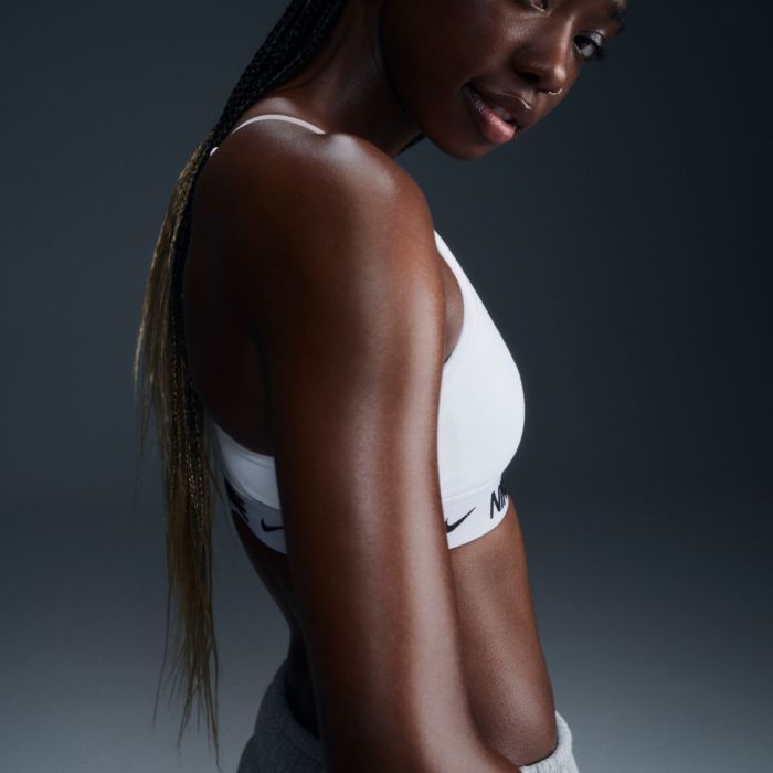 Nike Dame Indy Light Support Bra Hvid