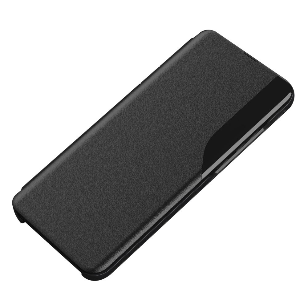 Samsung Galaxy A54 5G Leder Hülle Small Window View Flip Case - Schwarz