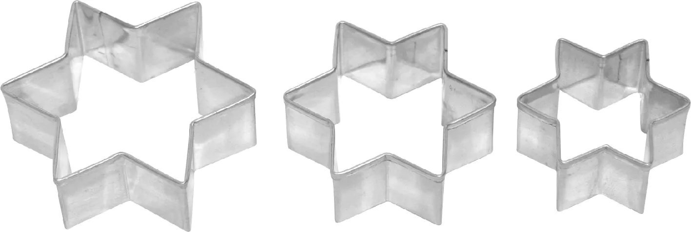 Ausstechform Stern 3-fach 6 cm