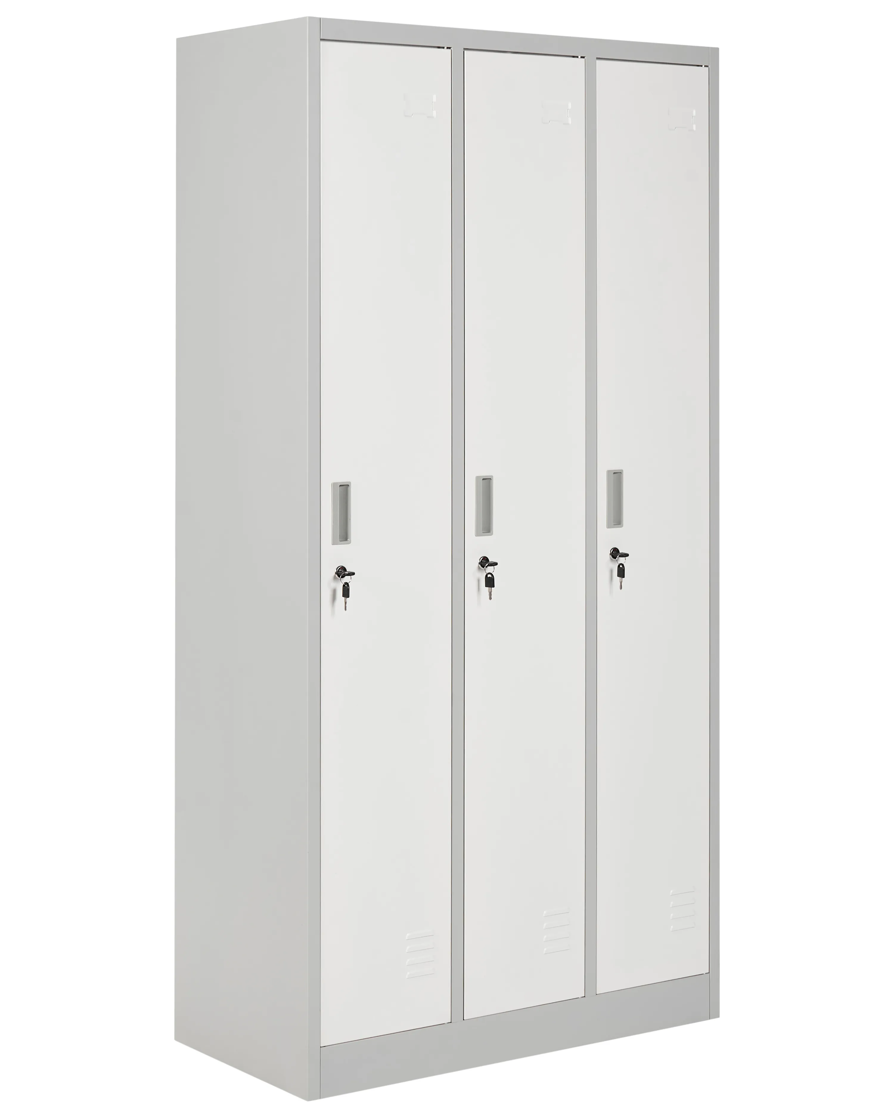 Locker met 3 deuren ATHLETE Metaal Grijs/wit