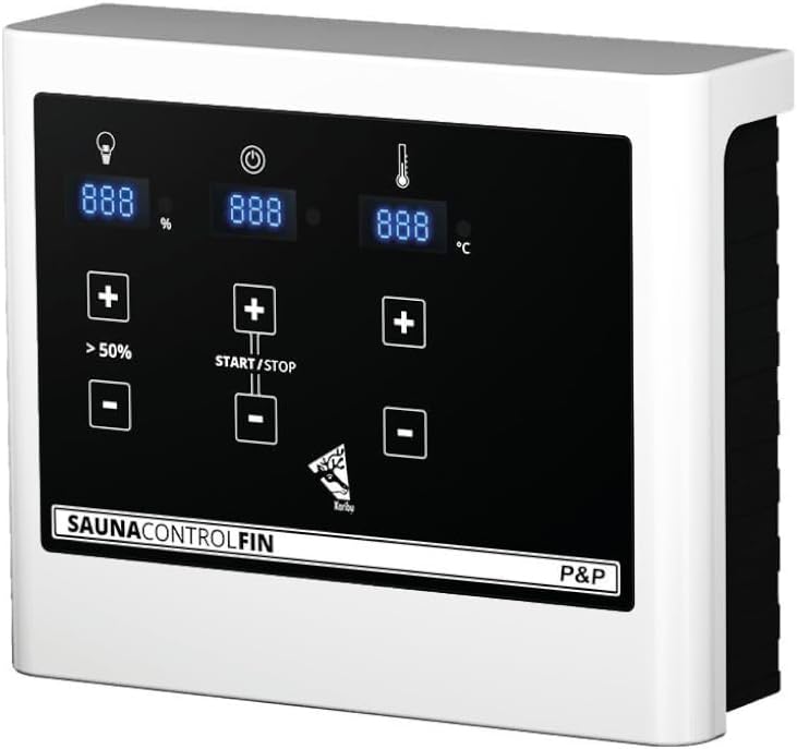 Karibu Steuergerät Easy finnisch Plug & Play schwarz, B x T x H: 32,5 x 24 x 13 cm, für Saunaöfen
