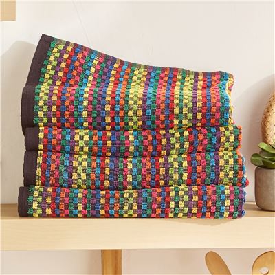 Essuie-mains multicolores - lot de 3 ou de 6