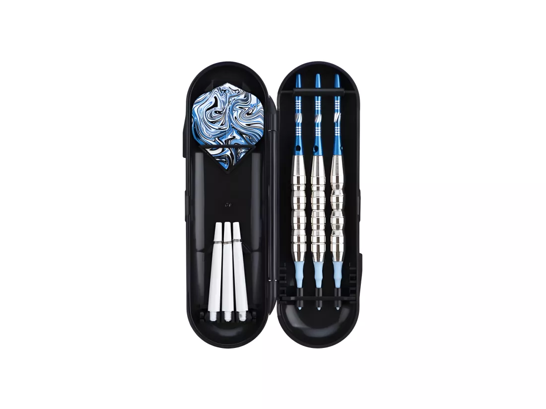 Jeu de 3 fléchettes pointe plastique 21g Deep Sea bleu - Bleu