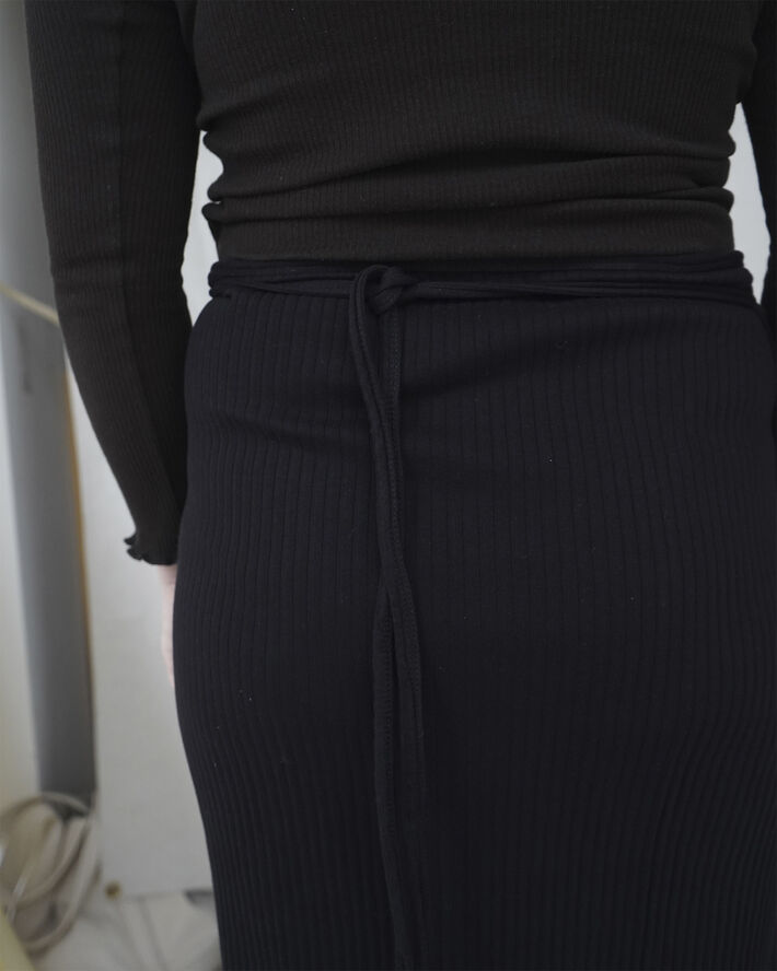 BASERANGE BRIG SKIRT Black