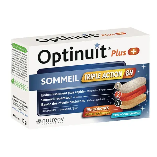 Nutreov Optinuit Plus Triple Action Boite 15 comprimés