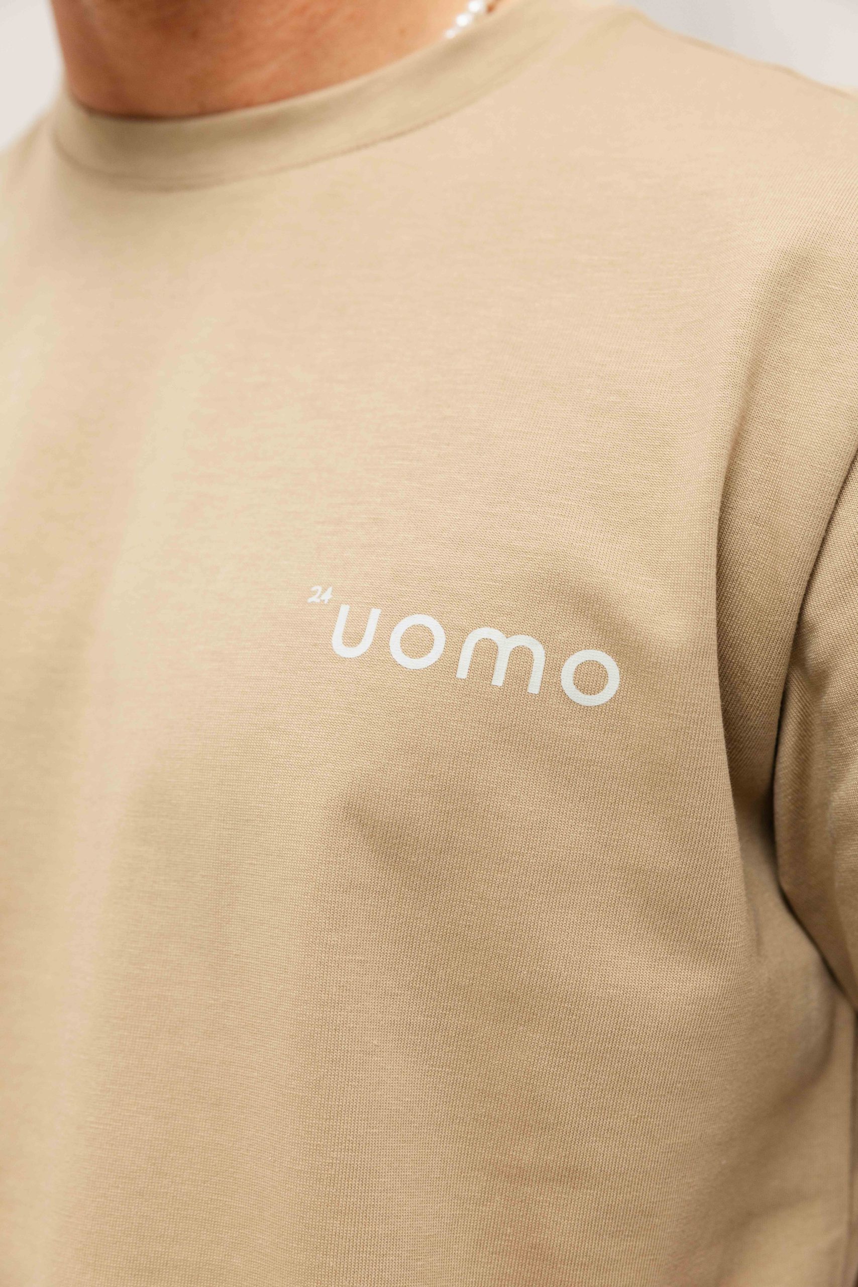 24 Uomo Basic T-Shirt Heren Groen