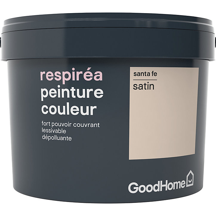 Peinture GoodHome Respiréa beige Santa Fe satin 2,5L