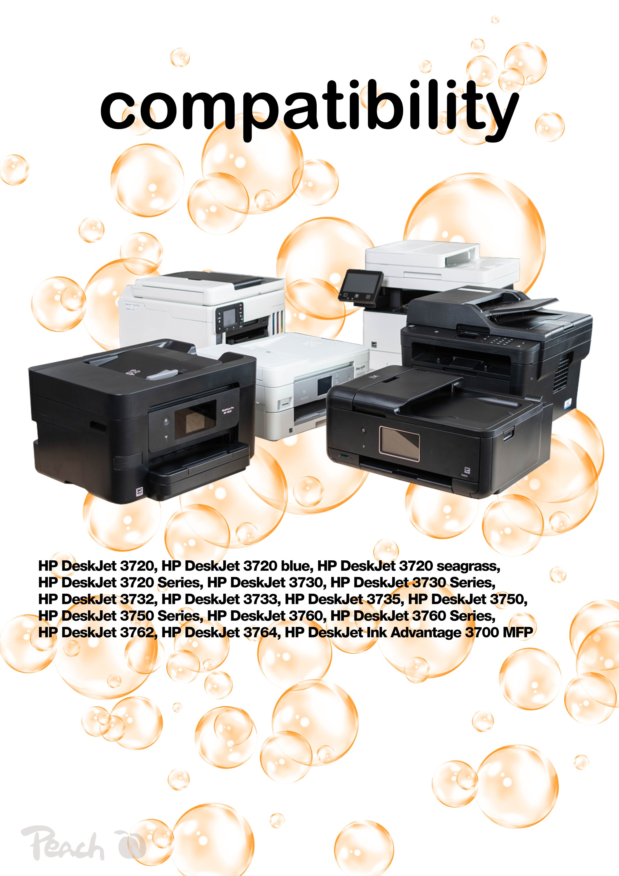 Peach HP 304 XL 2 Druckköpfe XL (bk, col) ersetzt HP No. 304XL, N9K08AE, N9K07AE für z.B. HP DeskJet 3750, HP DeskJet 3720, HP DeskJet 3730 (wiederaufbereitet)