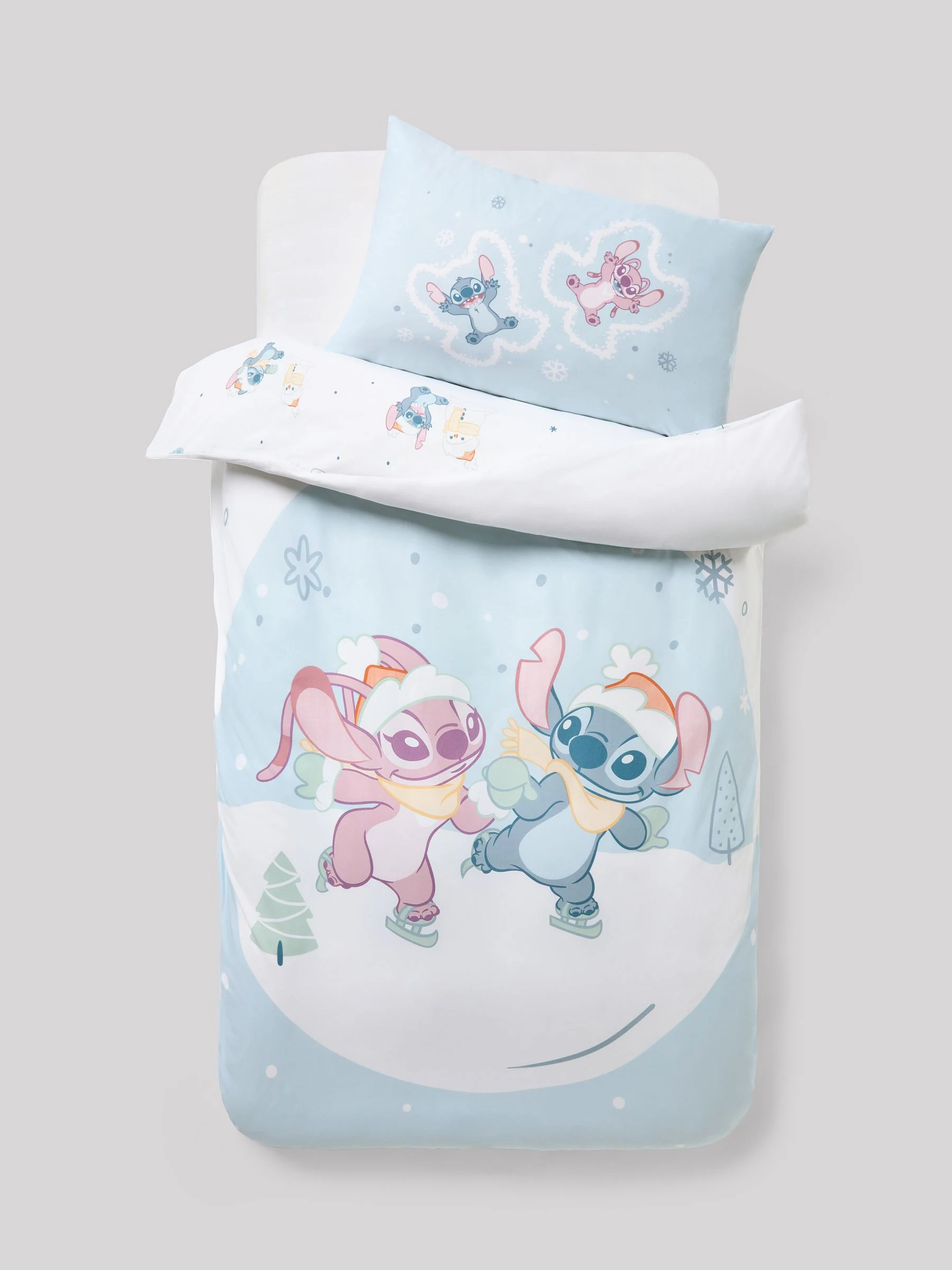 Disney Lilo en Stitch Kerstmis Dekbedovertrek en Kussensloop Set