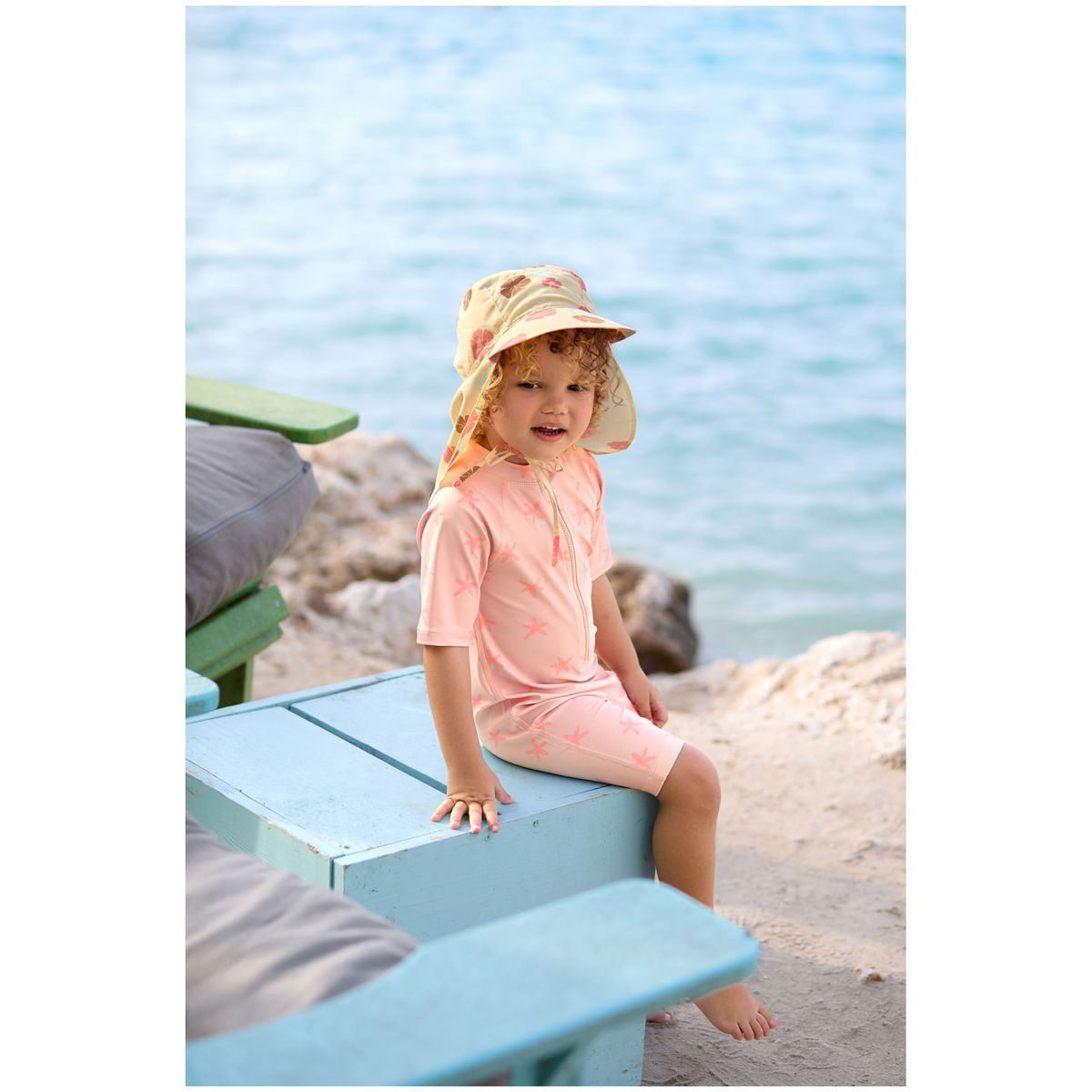 LässigLässig   UV Schwimmanzug Kurzarm starfish peach 74/80