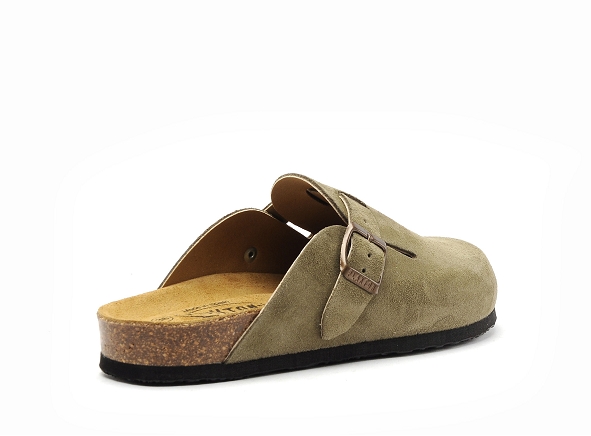 Plakton mules et sabots plats femme blog 181539 kaki