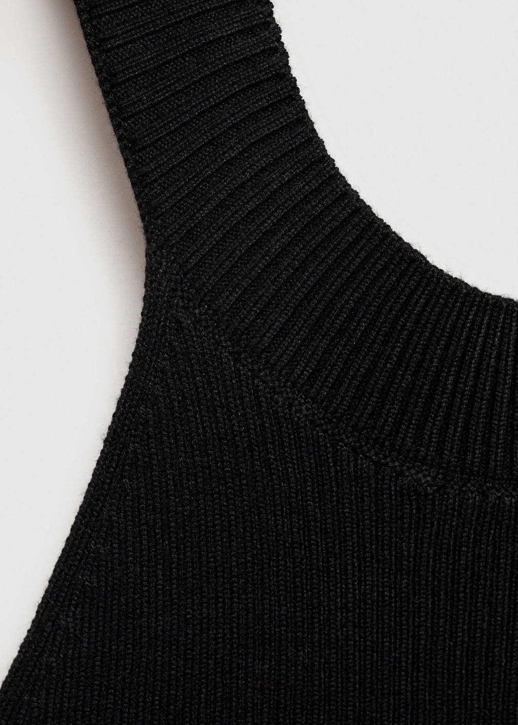 MANGO TEEN haltertop zwart