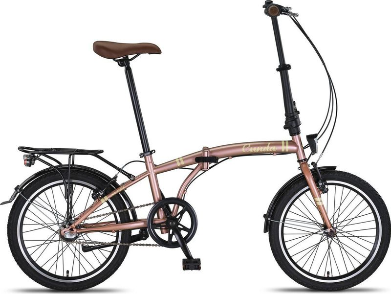 Altec - Cunda - Vouwfiets - Zalmroze - 20 Inch - 3 Versnellingen - V-Brakes